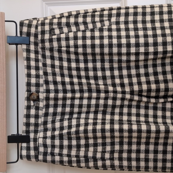 Sézane Martin Trousers - Ecru Gingham - Picture 7 of 8